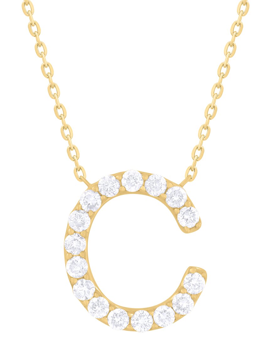 Sabrina Designs 14k 0.25 Ct. Tw. Diamond C Initial Pendant