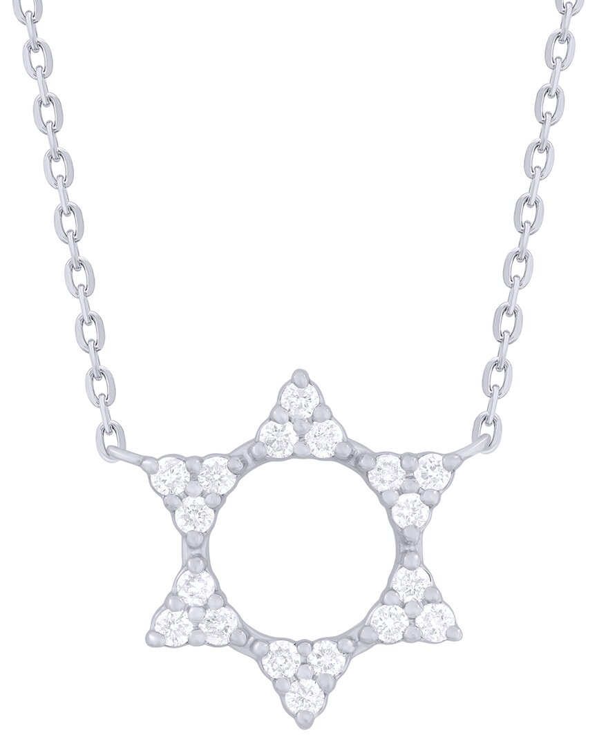 Sabrina Designs 14k 0.12 Ct. Tw. Diamond Star Of David Pendant