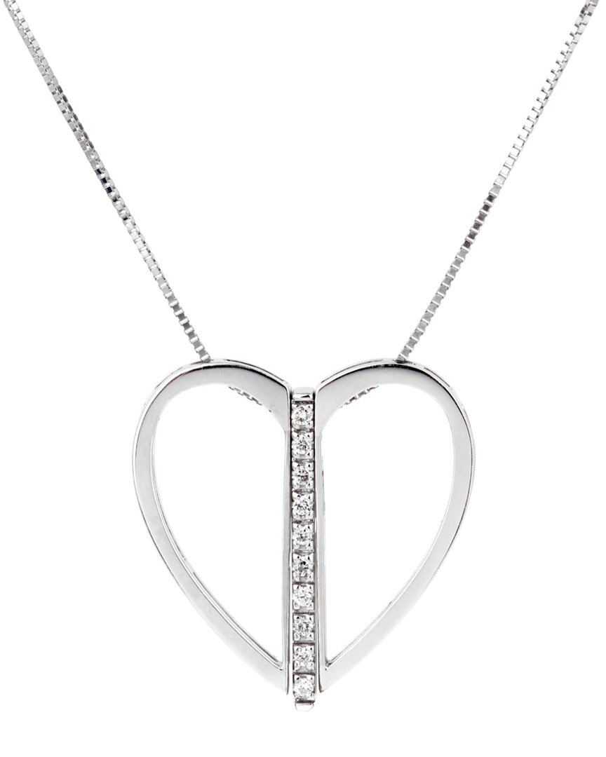 Bliss By Damiani 18k 0.30 Ct. Tw. Diamond Necklace (authentic ) In Metallic