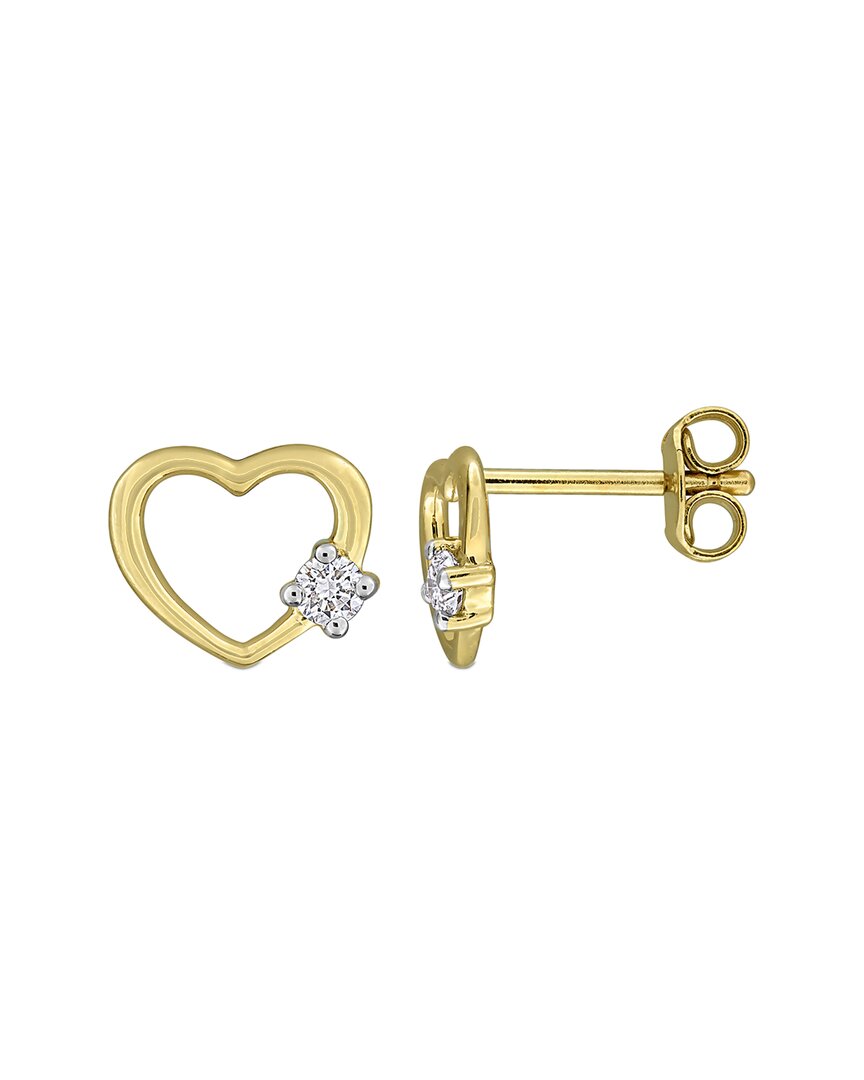 Lab Grown Diamonds Creative Forever Silver 0.14 Ct. Tw. Lab-grown Diamond Stud Earrings