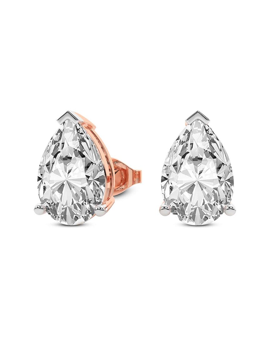 Lab Grown Diamonds 14k Rose Gold 4.00 Ct. Tw. Lab-grown Diamond Earrings