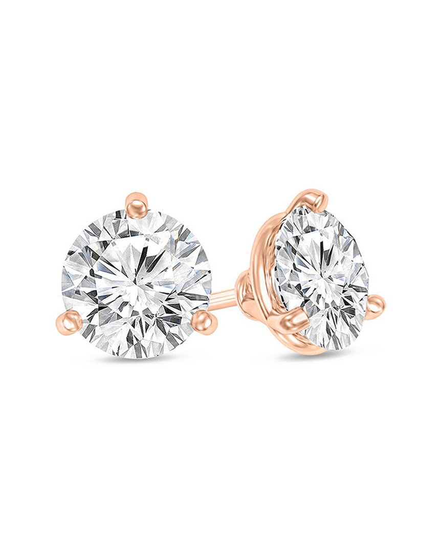 Lab Grown Diamonds 14k Rose Gold 2.00 Ct. Tw. Lab-grown Diamond Earrings
