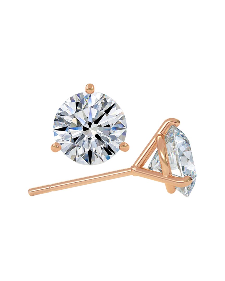 Lab Grown Diamonds 14k Rose Gold 6.00 Ct. Tw. Lab-grown Diamond Earrings