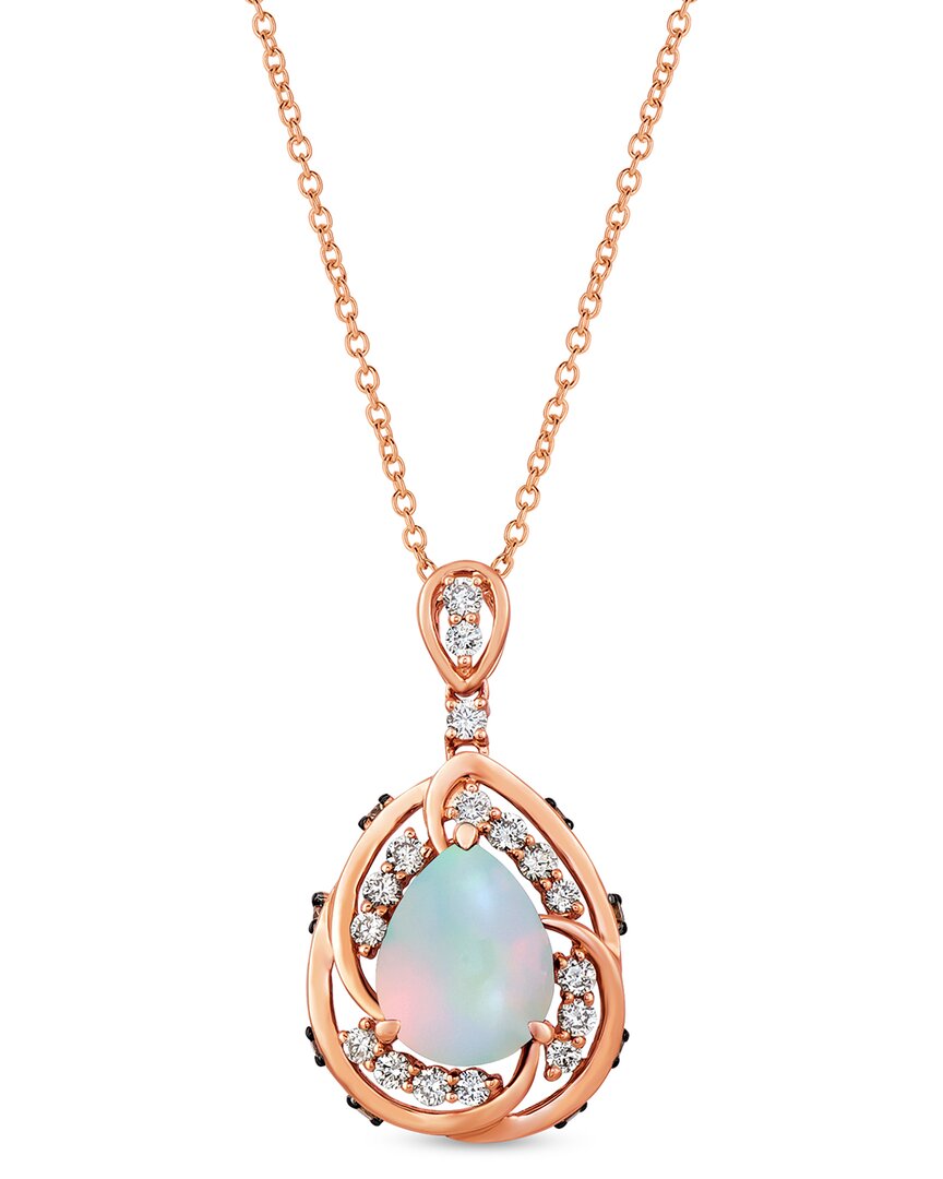 Le Vian ® 14k Rose Gold 1.73 Ct. Tw. Diamond & Opal Pastels Pendant