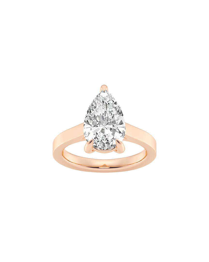 Lab Grown Diamonds 14k Rose Gold 4.00 Ct. Tw. Lab-grown Diamond Solitaire Engagement Ring