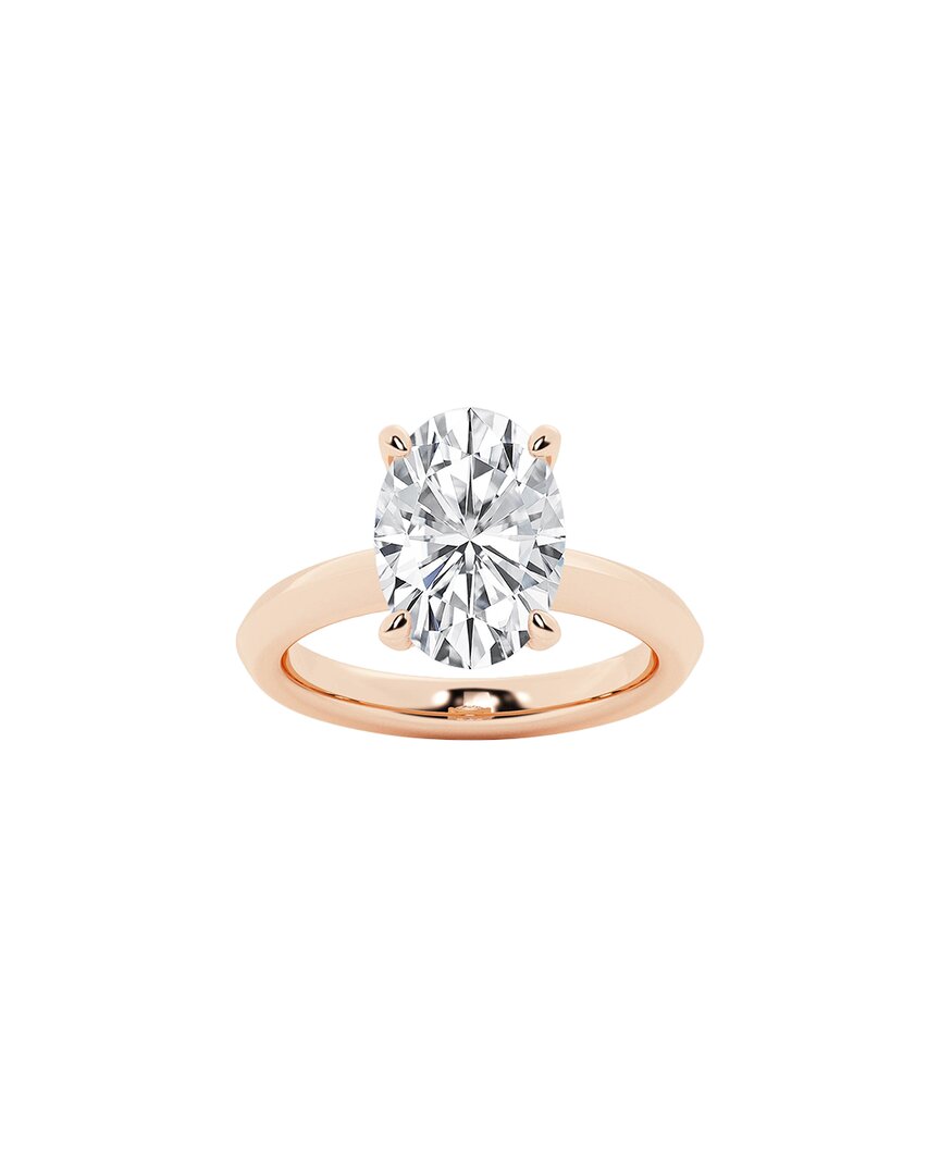 Lab Grown Diamonds 14k Rose Gold 4.00 Ct. Tw. Lab-grown Diamond Solitaire  Engagement Ring