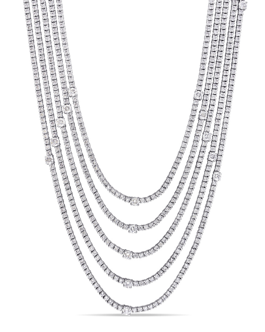 Diamond Select Cuts Certified 18k 16.14 Ct. Tw. Diamond Necklace