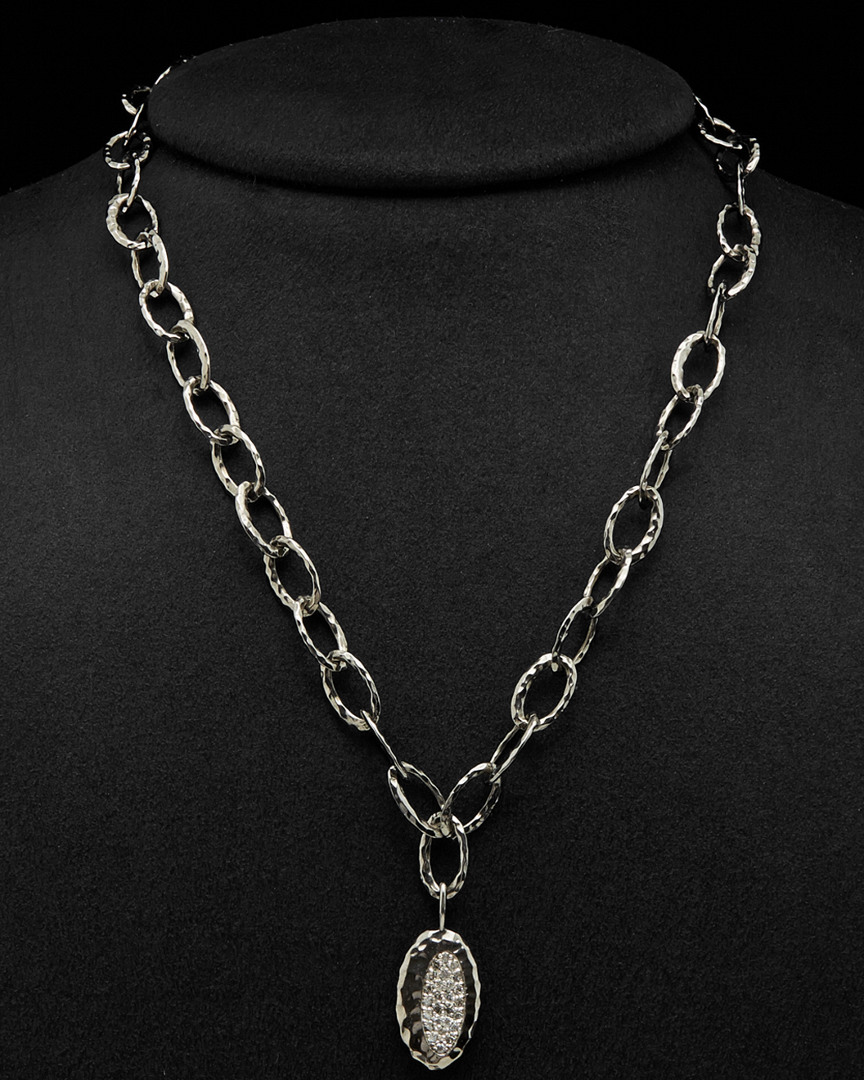 Roberto Coin Icy Silver 0.45 Ct. Tw. Diamond Pendant (authentic )