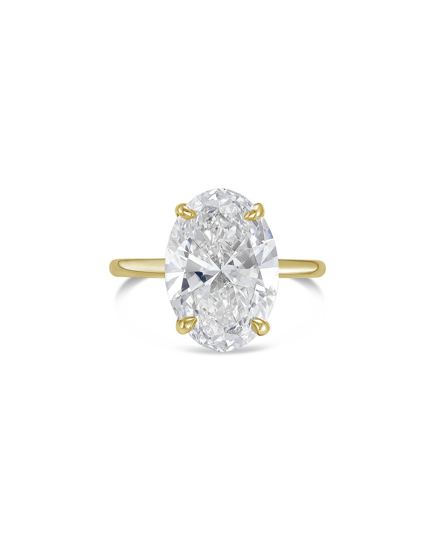 Diana M Lab Grown Diamonds 14k 5.00 Ct. Tw. Solitaire Ring In Gold