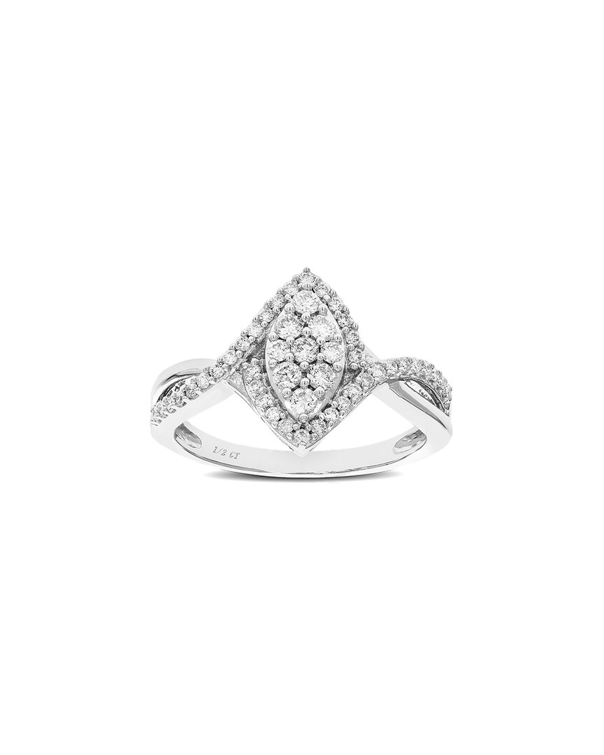 Amairah 1.00 Ct. Tw. Lab-grown Diamond Silver Engagement Ring