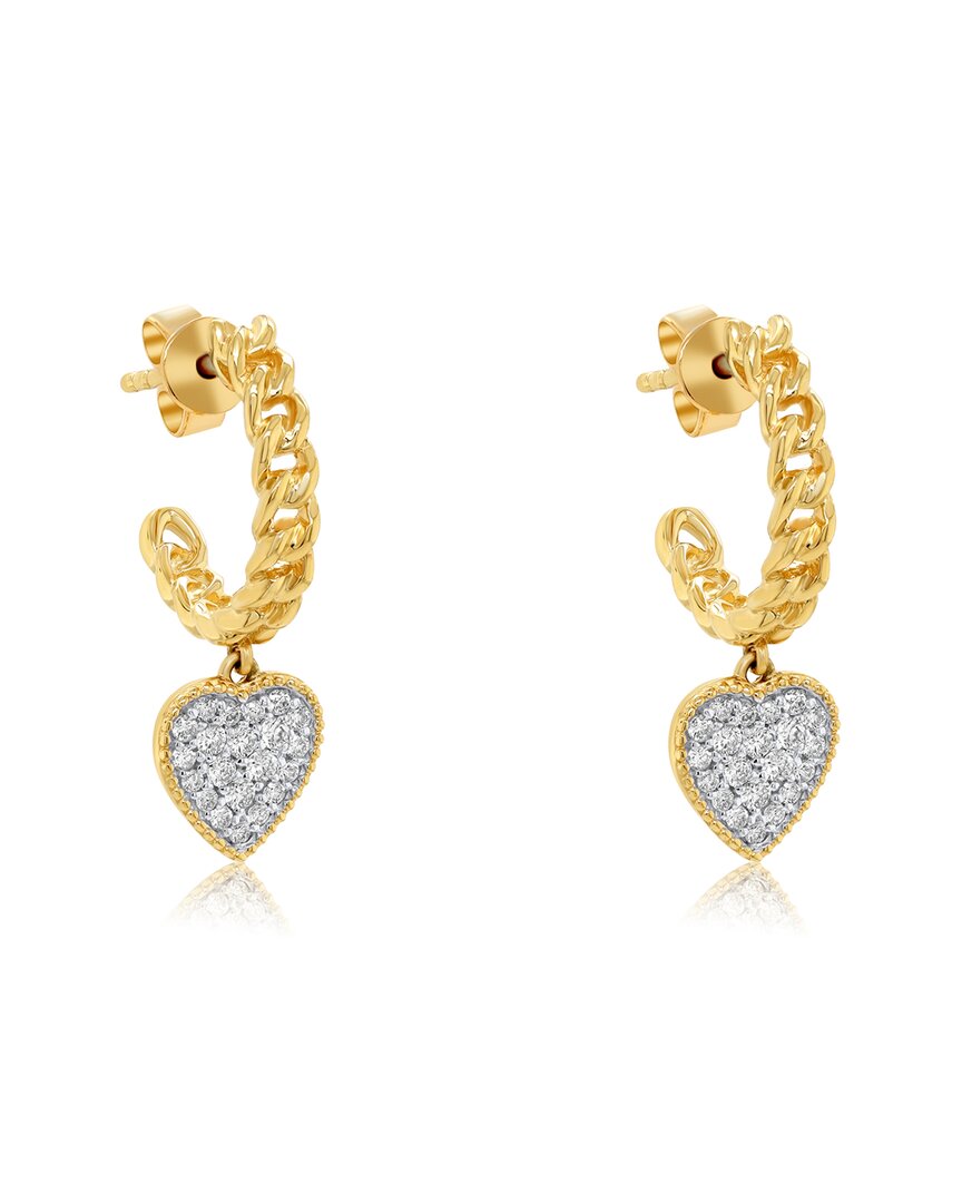 Diana M. 14k 0.22 Ct. Tw. Diamond Earrings