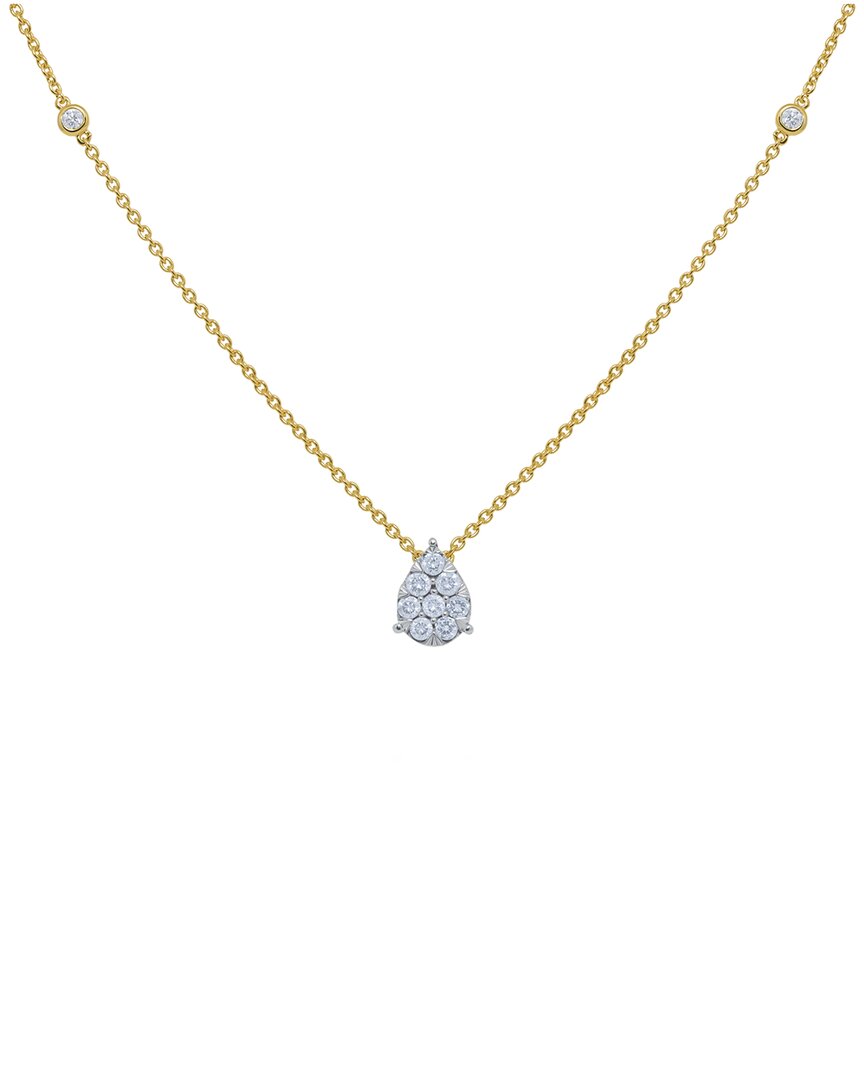 Diana M. 14k 0.32 Ct. Tw. Diamond Necklace