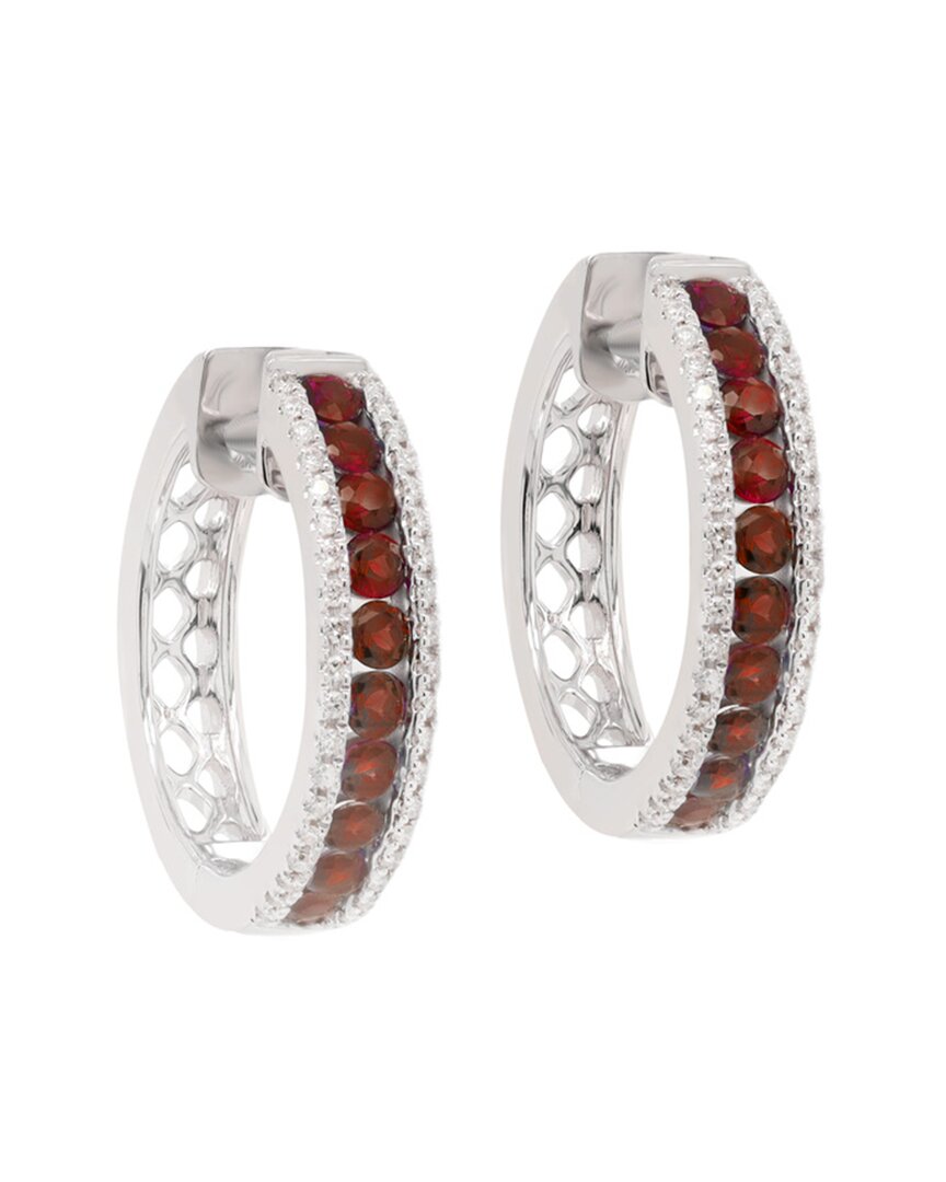 Diana M. 14k 1.17 Ct. Tw. Diamond & Ruby Earrings