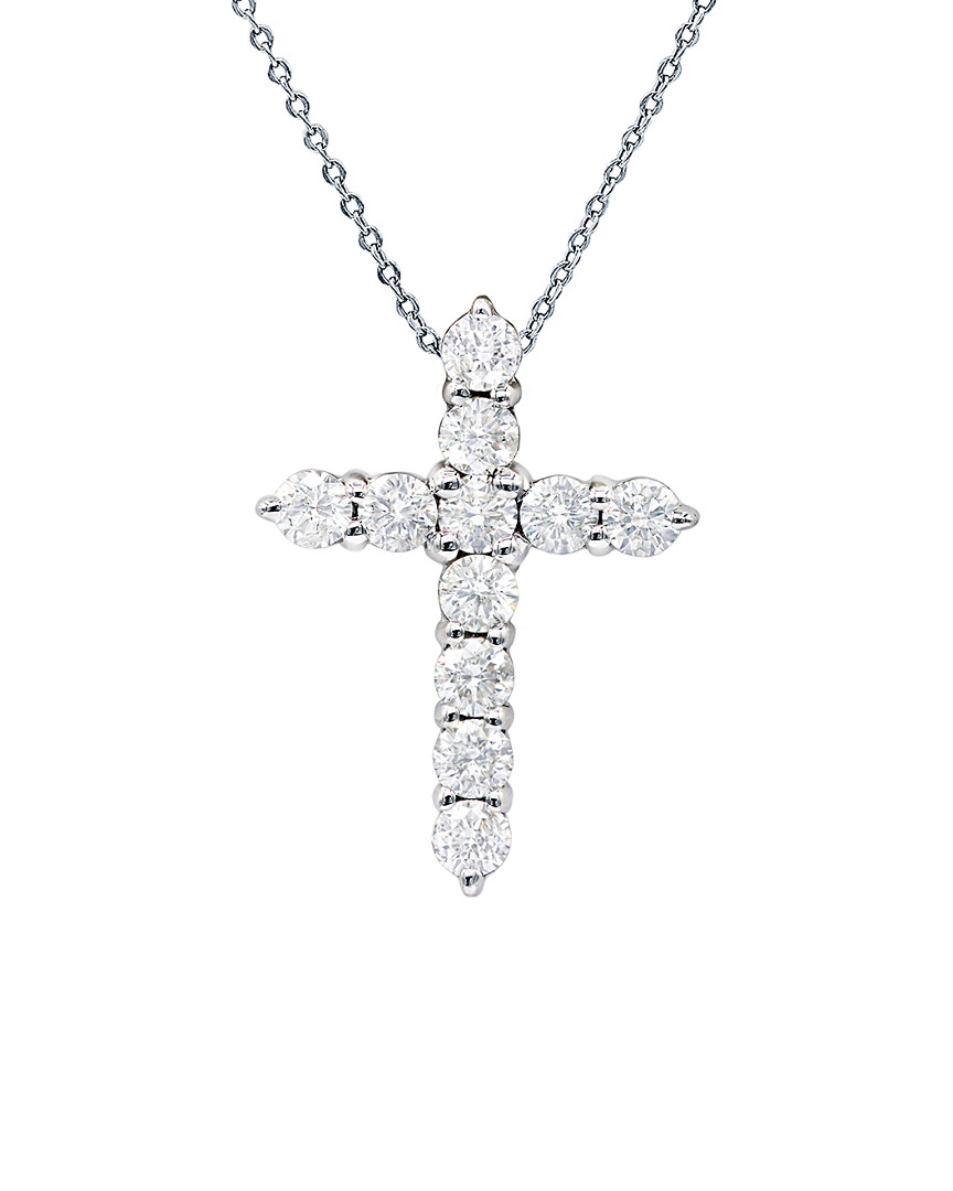 Diana M. Fine Jewelry 18k 2.20 Ct. Tw. Diamond Cross Necklace