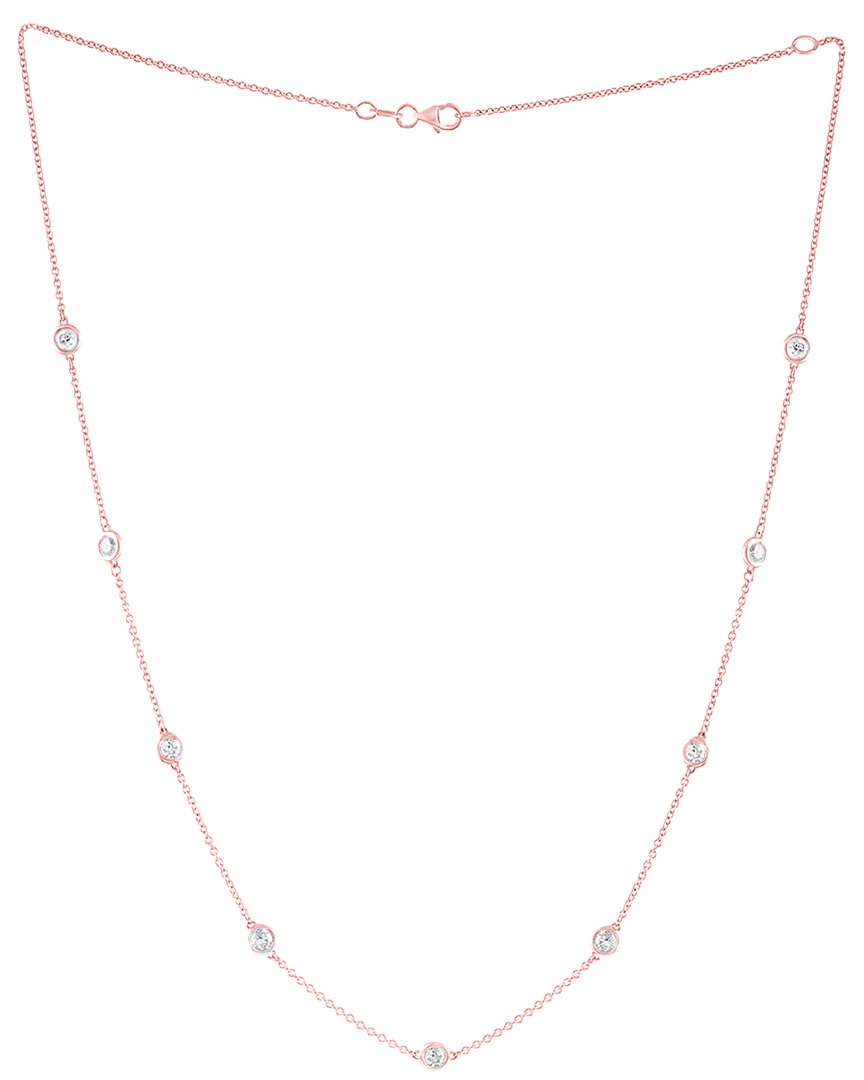 Diana M. Fine Jewelry 14k Rose Gold 0.50 Ct. Tw. Diamond Necklace