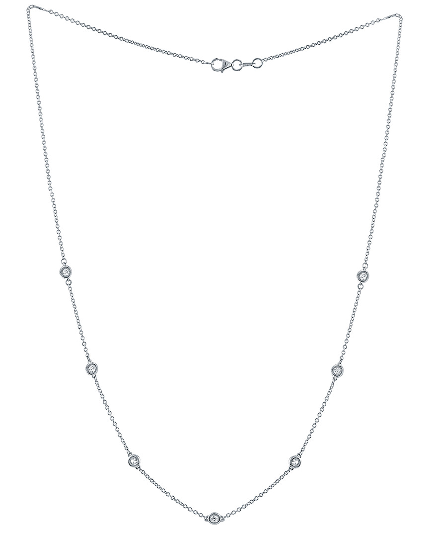 Diana M. Fine Jewelry 14k 0.70 Ct. Tw. Diamond By The Yard Necklace