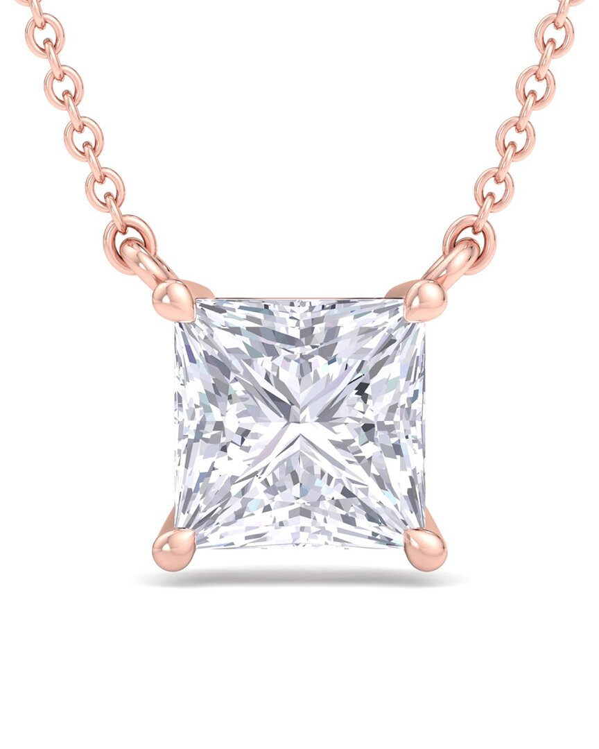 Lab Grown Diamonds 14k Rose Gold 3.00 Ct. Tw. Lab-grown Diamond Solitaire Pendant