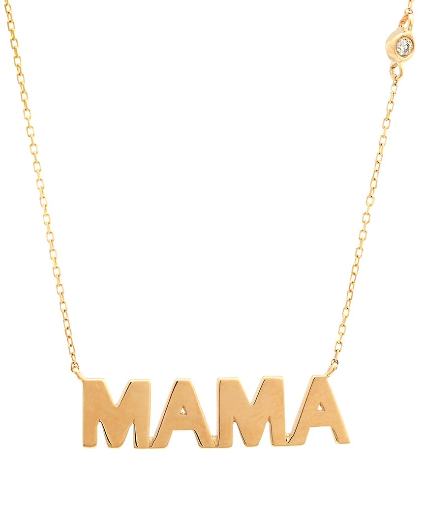 Diamond Select Cuts 14k Diamond Mama Necklace