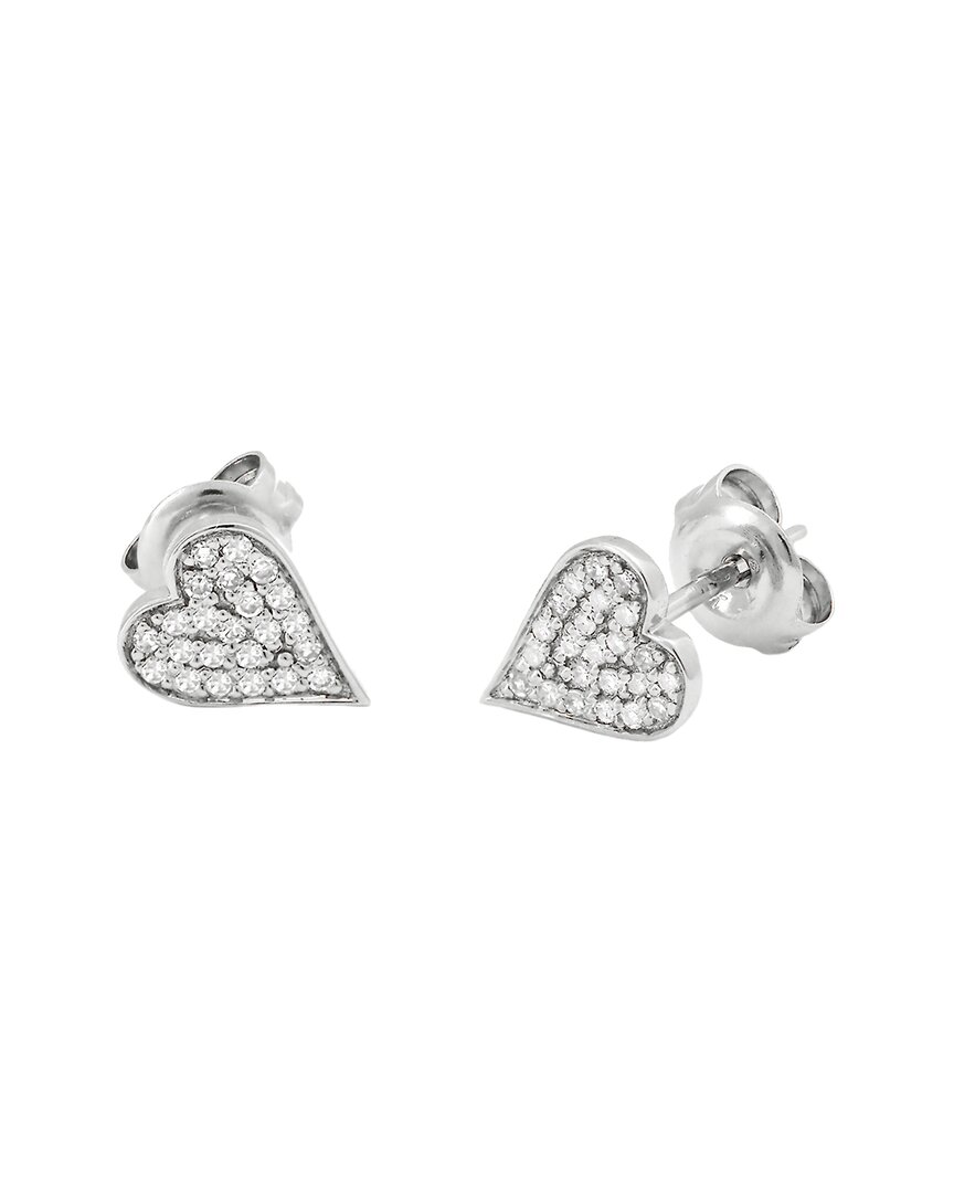 Diamond Select Cuts 14k 0.15 Ct. Tw. Diamond Heart Earrings
