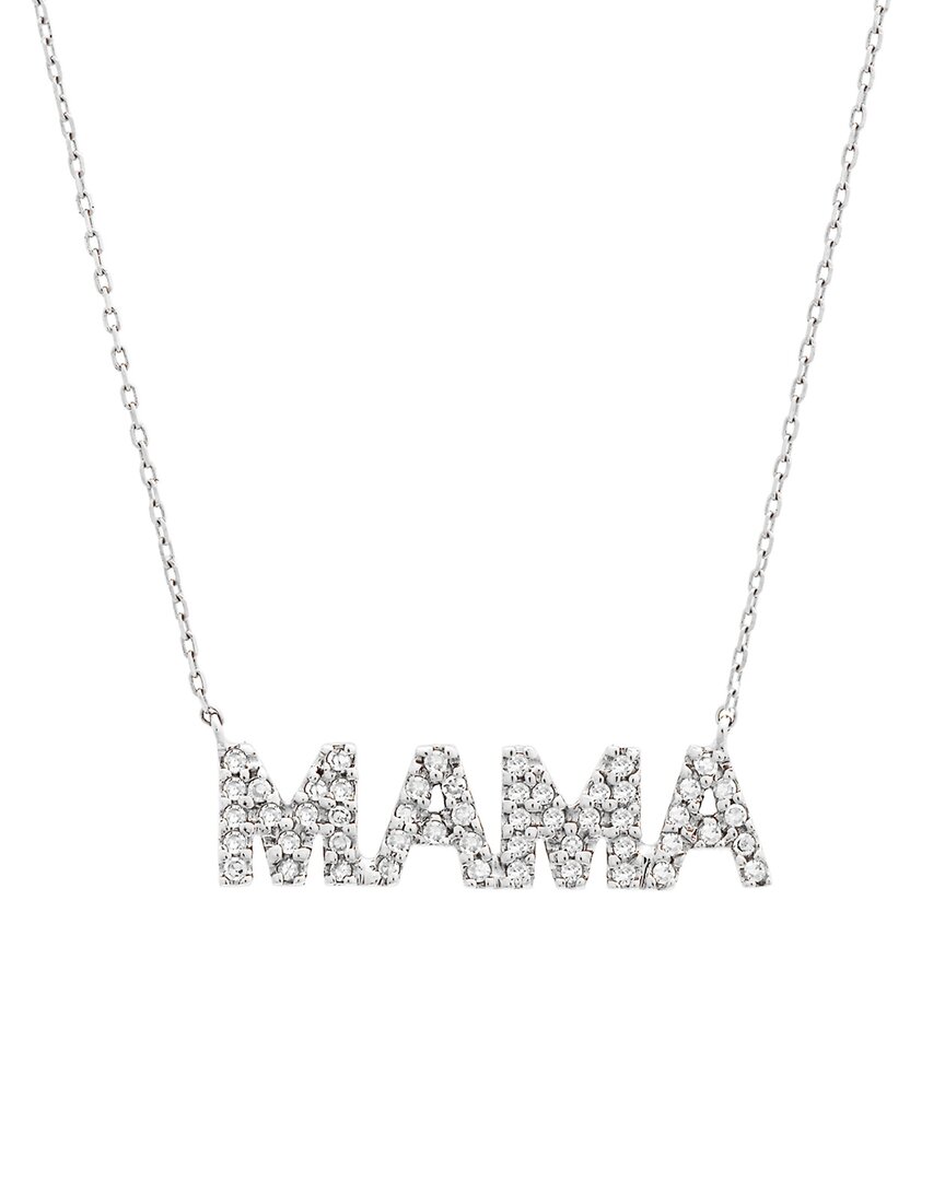 Diamond Select Cuts 14k 0.15 Ct. Tw. Diamond Mama Necklace