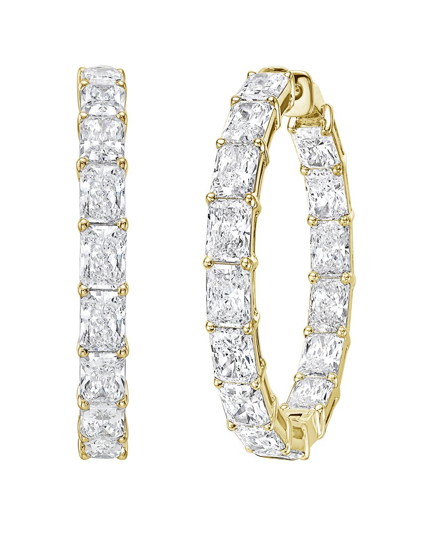 Diana M Lab Grown Diamonds Diana M. 14k 10.00 Ct. Tw. Lab-grown Diamond Hoop Earrings