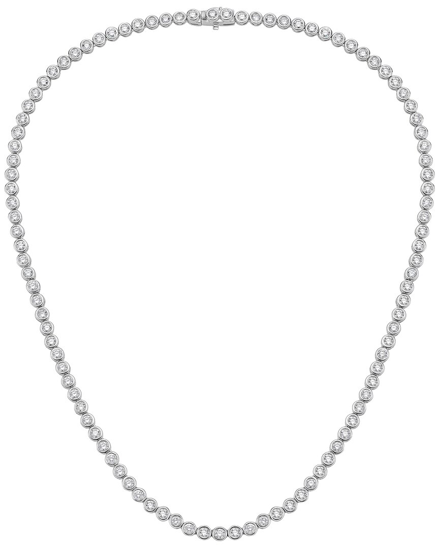 Diana M Lab Grown Diamonds Diana M. 14k 10.00 Ct. Tw. Lab-grown Diamond Tennis Necklace