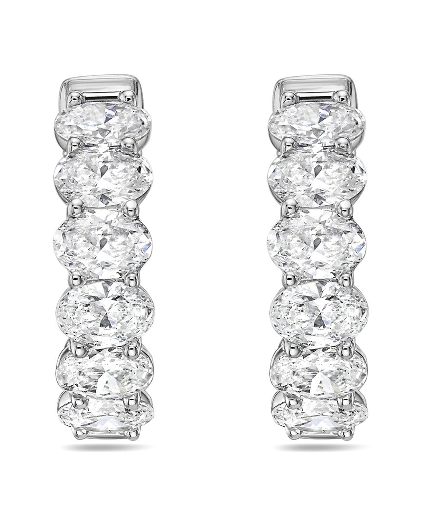 Diana M Lab Grown Diamonds Diana M. 14k 3.00 Ct. Tw. Lab-grown Diamond Huggie Earrings