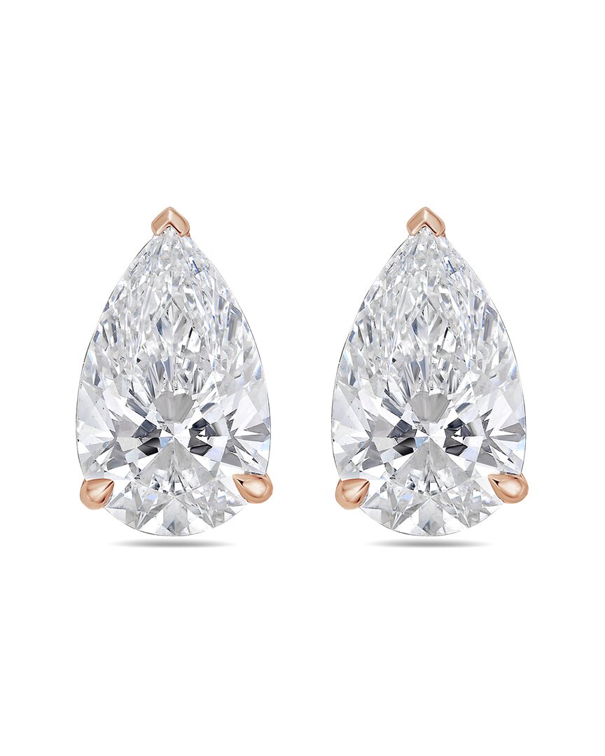 Diana M Lab Grown Diamonds Diana M. 14k Rose Gold 4.00 Ct. Tw. Lab-grown Diamond Earrings