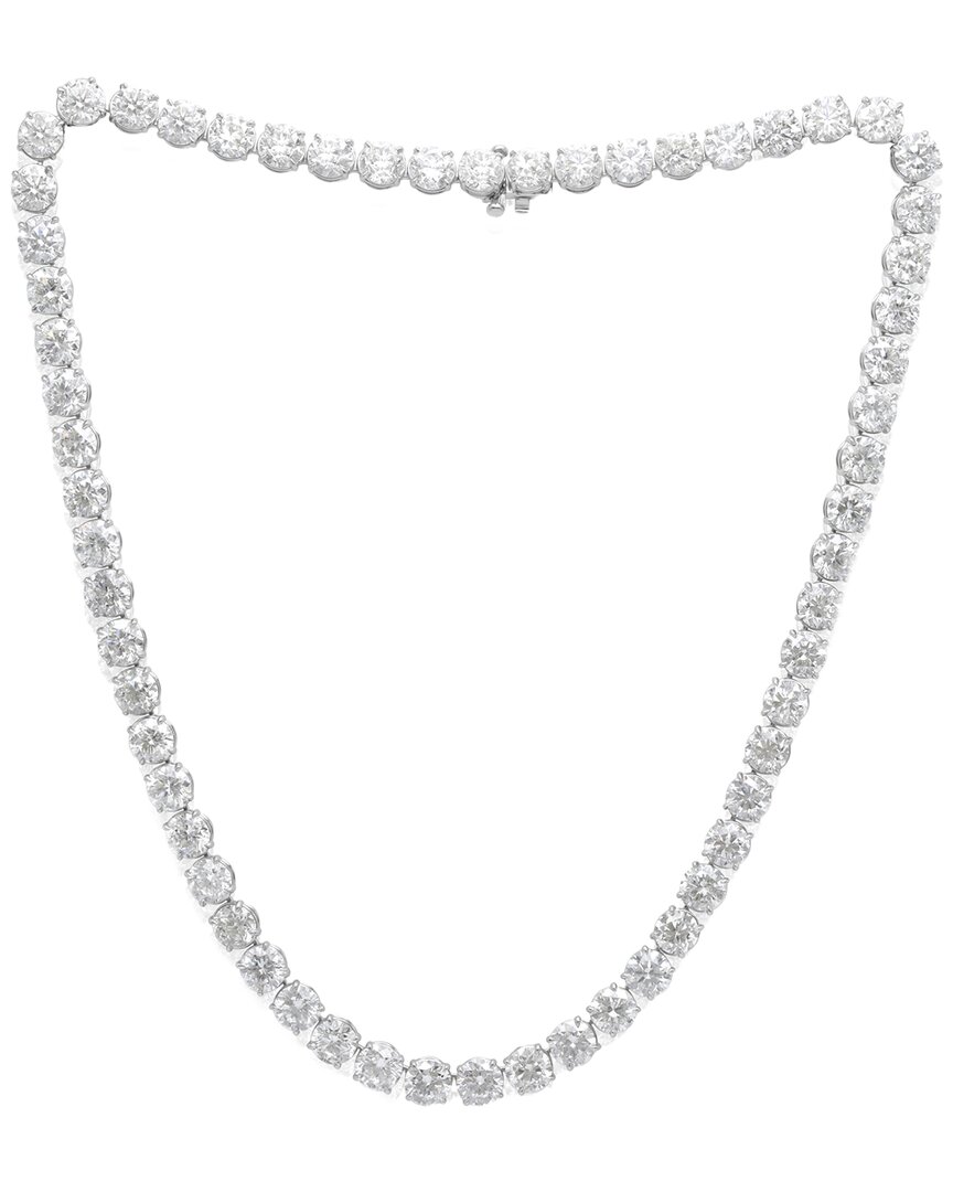 Diana M Lab Grown Diamonds Diana M. 14k 50.00 Ct. Tw. Lab-grown Diamond Tennis Necklace