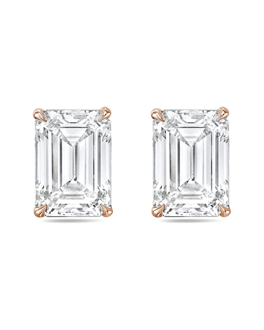 Diana M Lab Grown Diamonds Diana M. 14k Rose Gold 6.00 Ct. Tw. Lab-grown Diamond Earrings