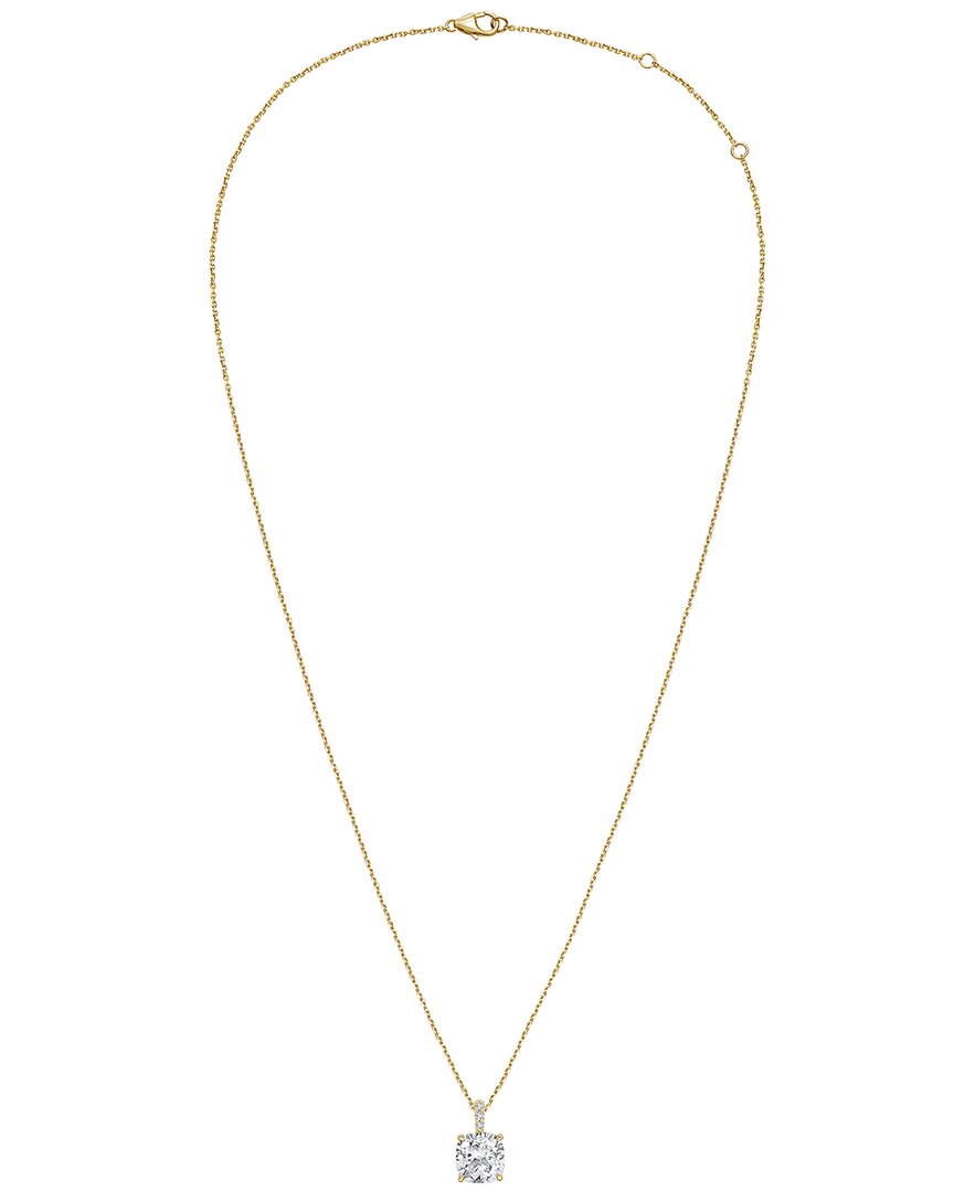 Diana M Lab Grown Diamonds Diana M. 14k Rose Gold 4.00 Ct. Tw. Lab-grown Diamond Pendant Necklace