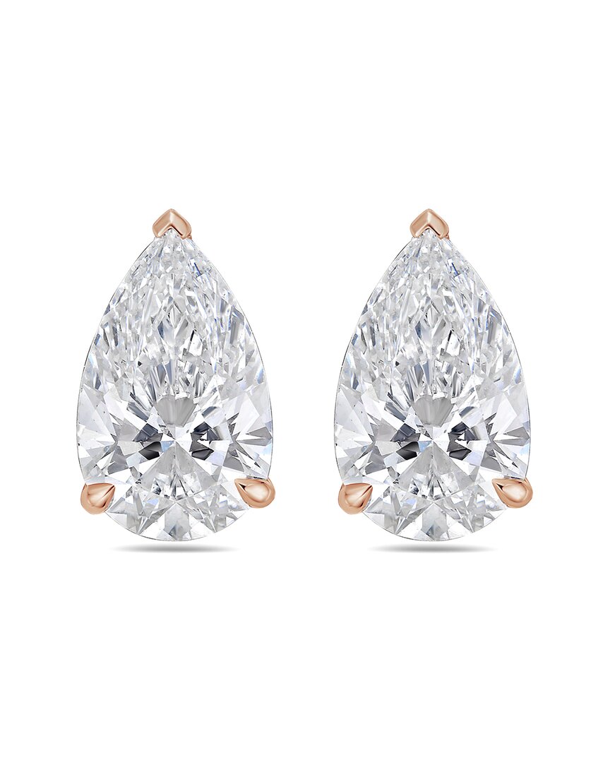 Diana M Lab Grown Diamonds Diana M. 14k Rose Gold 8.00 Ct. Tw. Lab-grown Diamond Earrings
