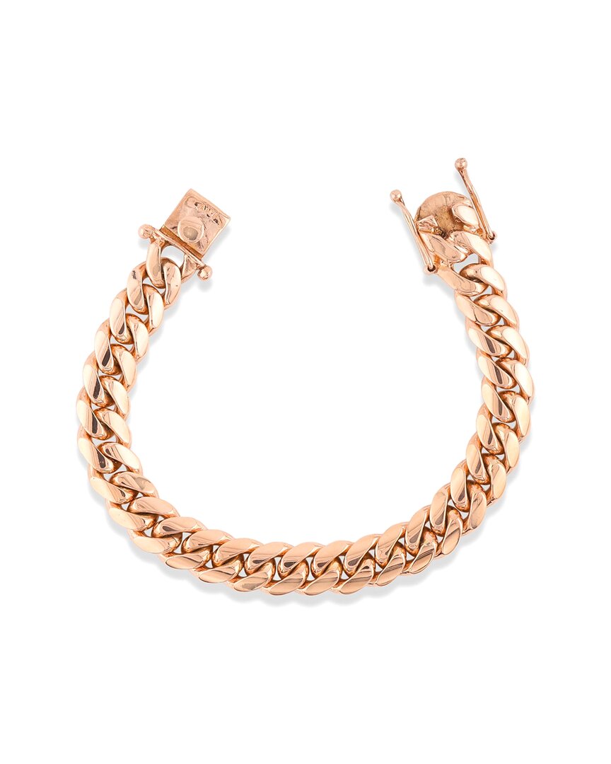 Diana M. 14k Rose Gold Cuban Link Bracelet