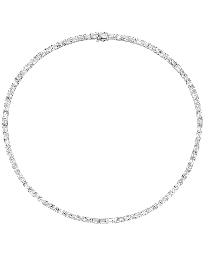 Diana M Lab Grown Diamonds Diana M. 14k 25.26 Ct. Tw. Lab-grown Diamond Tennis Necklace