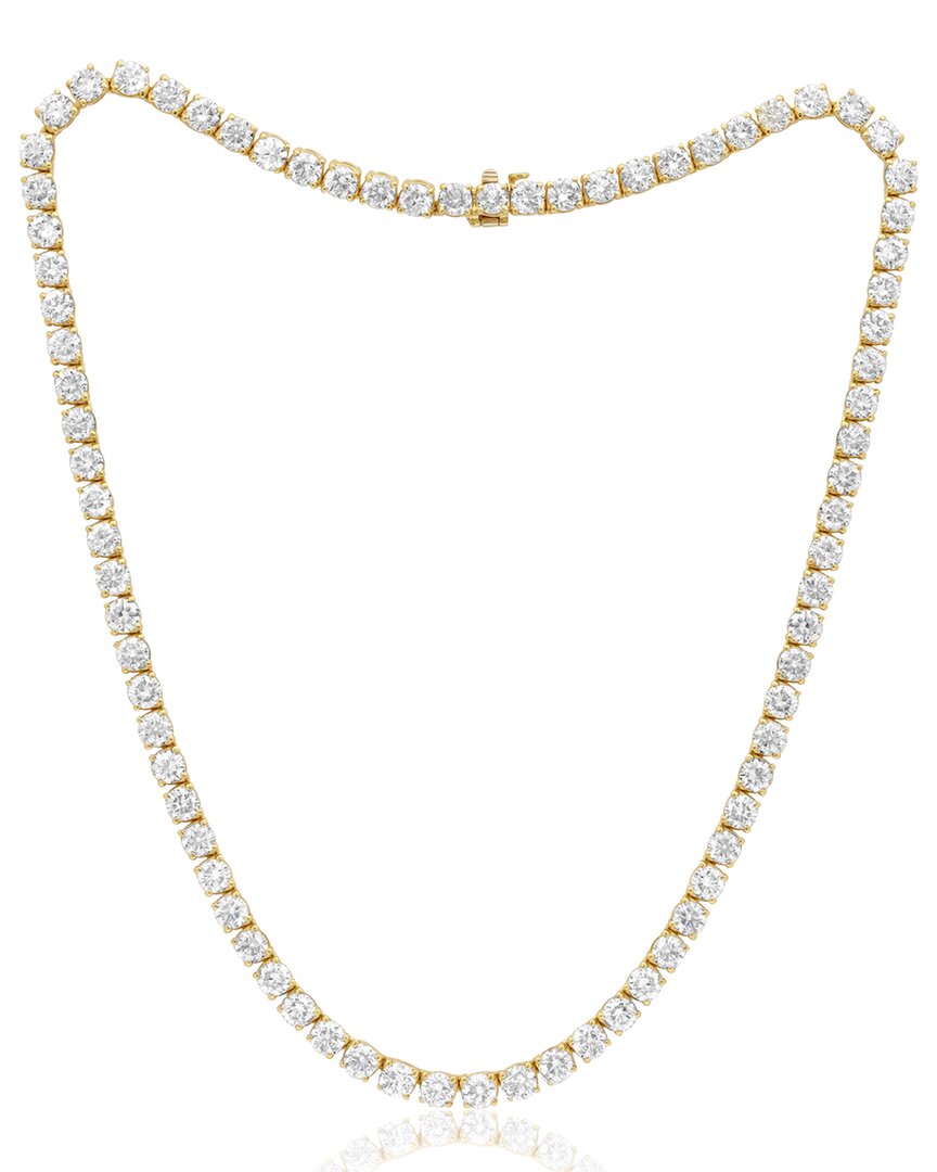Diana M. 14k 12.00 Ct. Tw. Diamond Tennis Necklace