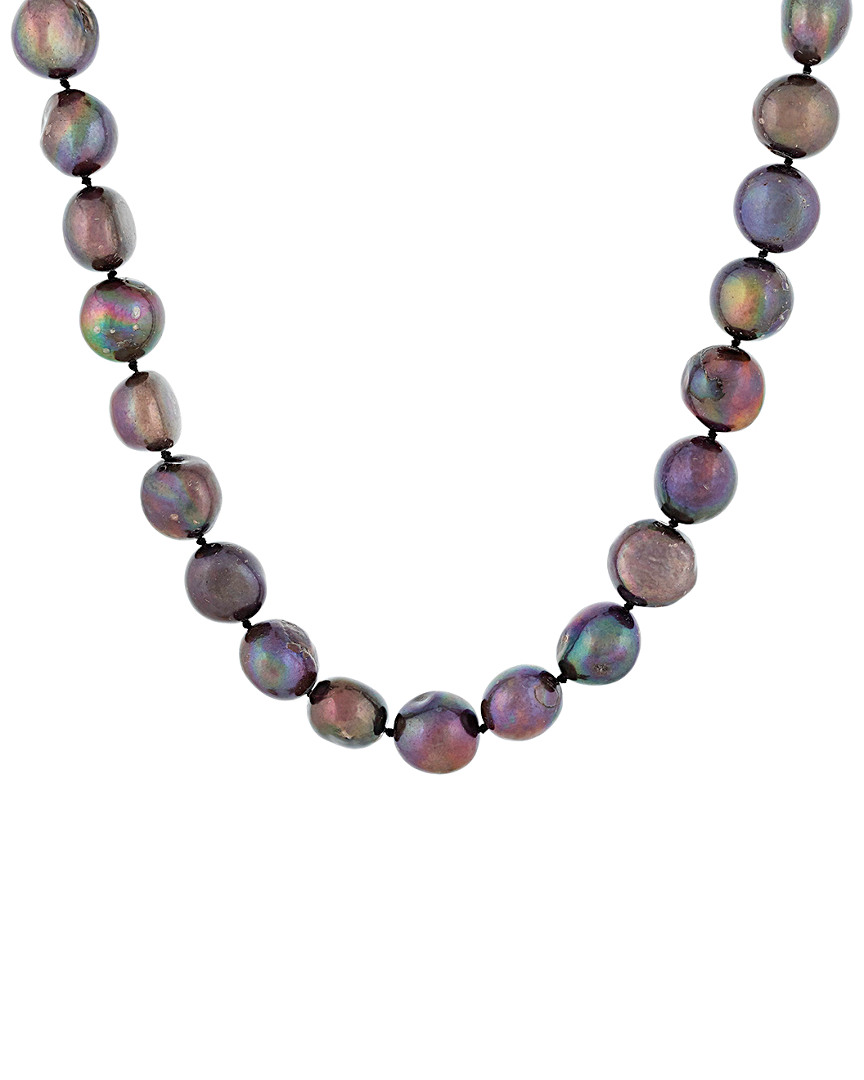 Splendid Pearls Silver 8-9mm Freshwater Pearl Necklace