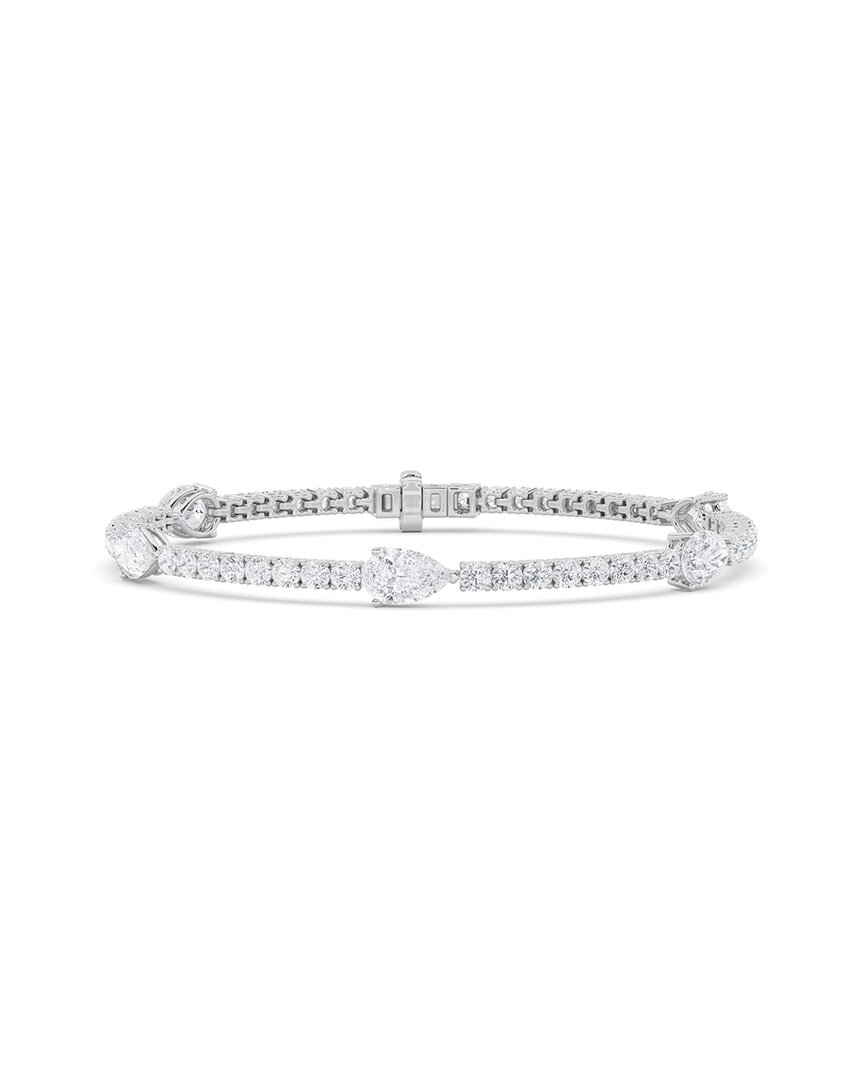 Lab Grown Diamonds 14k 6.00 Ct. Tw. Lab-grown Diamond Bracelet In Metallic
