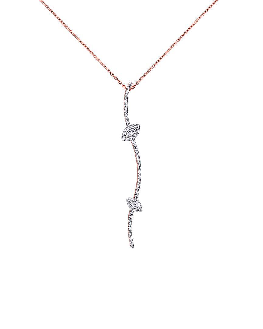 Diamond Select Cuts 14k Two-tone 0.42 Ct. Tw. Diamond Necklace