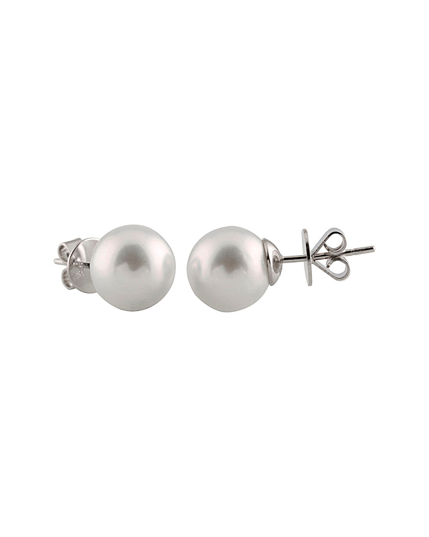 Masako Pearls 14k 9-10mm White South Sea Pearl Earrings