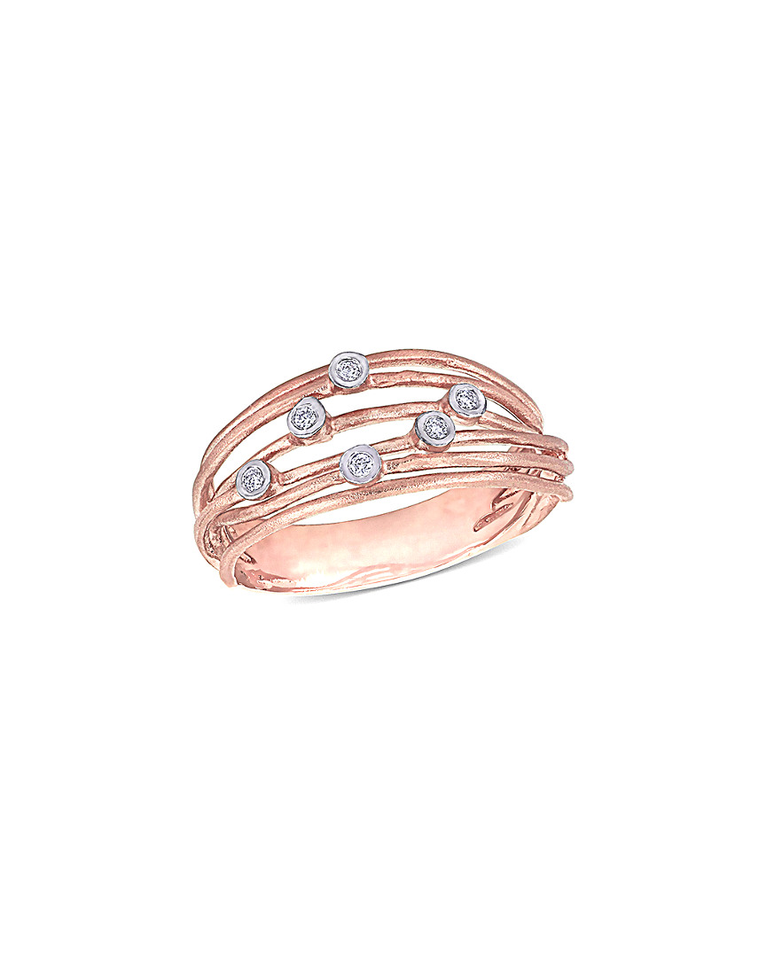 Diamond Select Cuts 14k Two-tone 0.05 Ct. Tw. Diamond Ring