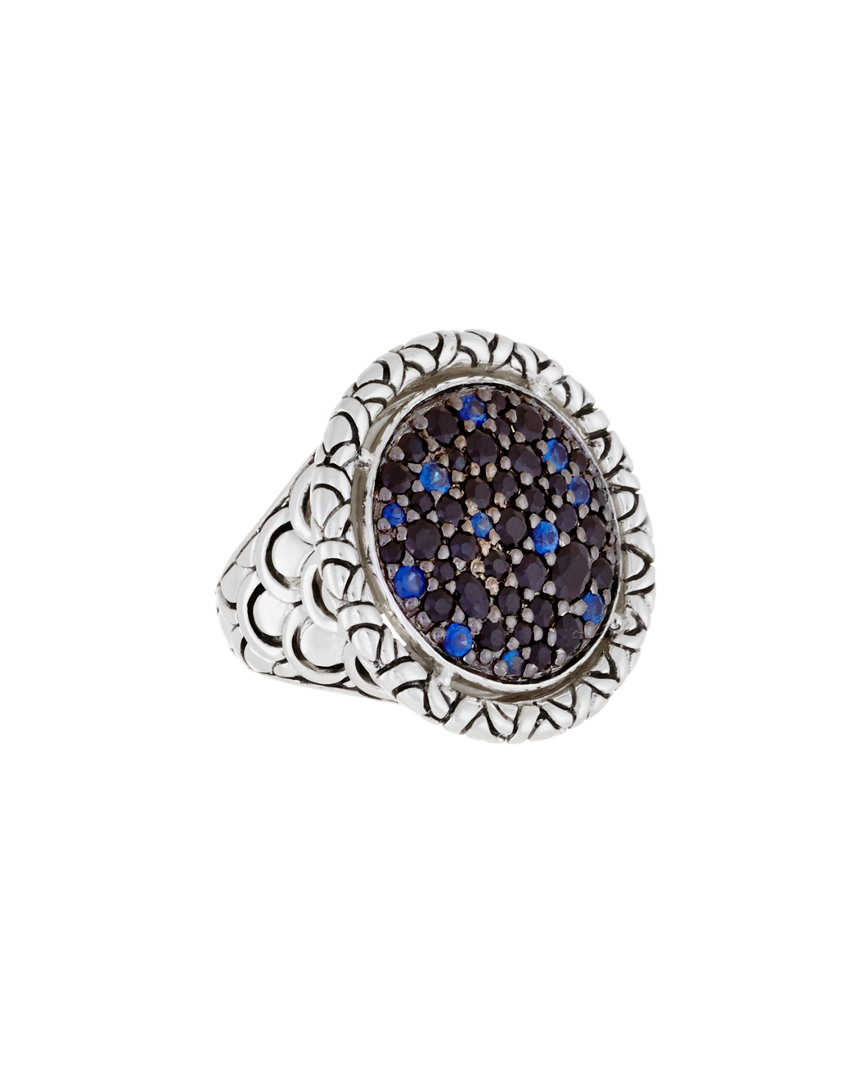 John Hardy Naga Silver Sapphire Ring