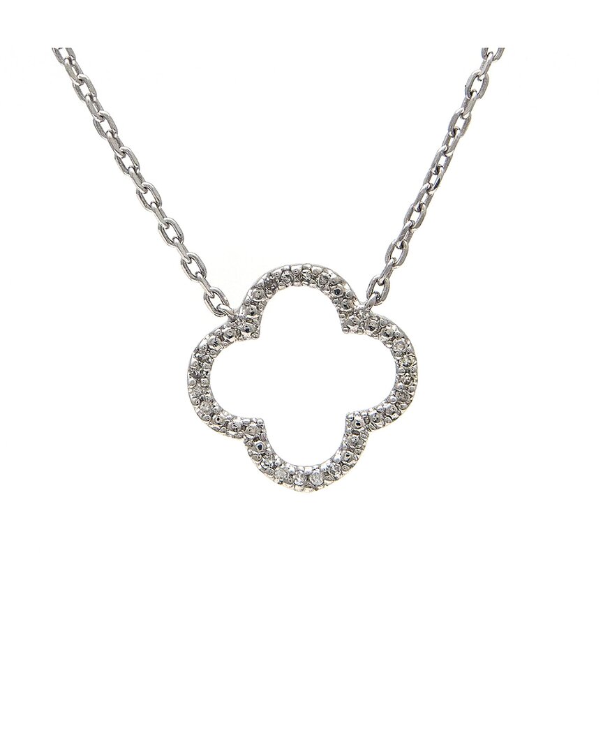 Diamond Select Cuts Silver 0.05 Ct. Tw. Diamond Necklace