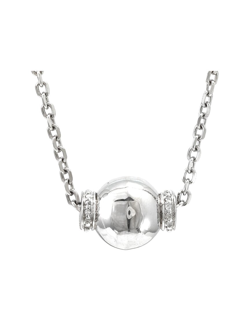 Diamond Select Cuts Silver Diamond Rondell Necklace