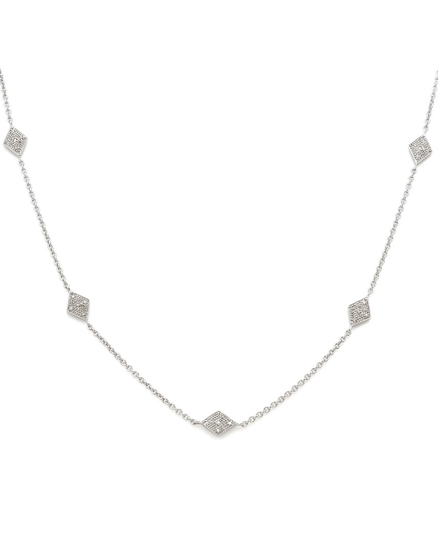 Diamond Select Cuts Silver 0.15 Ct. Tw. Diamond Necklace