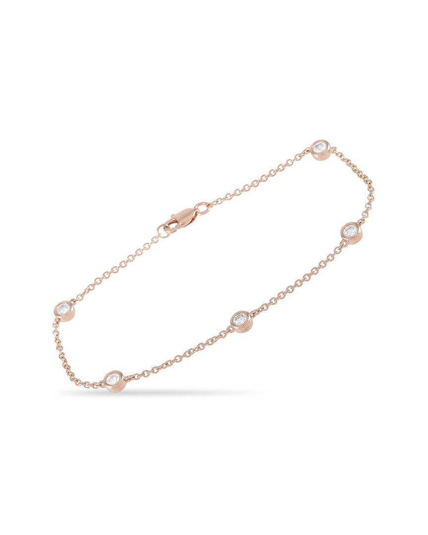 Diamond Select Cuts 14k Rose Gold 0.50 Ct. Tw. Diamond Bracelet