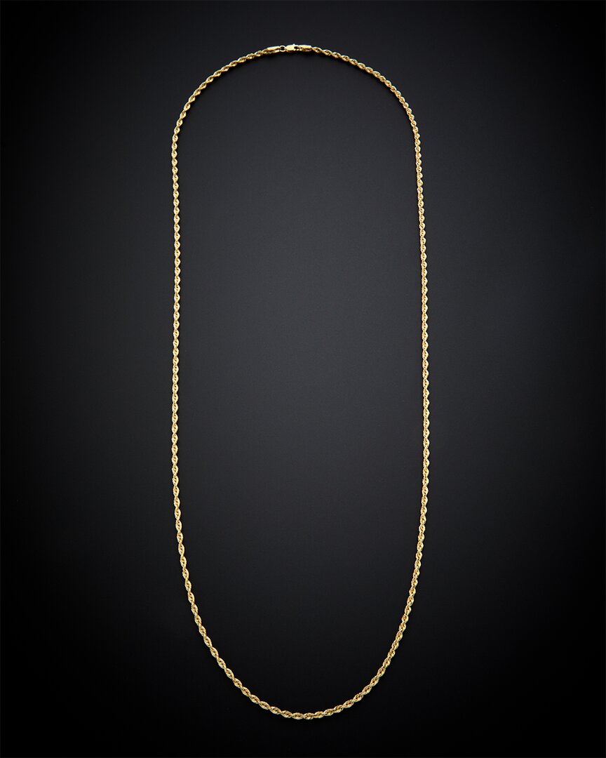 Italian Gold Rope Chain Necklace