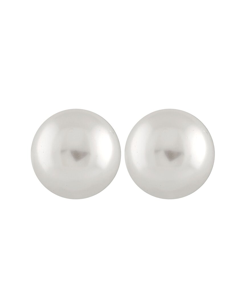 Splendid Pearls Silver 10-11mm Pearl Earrings