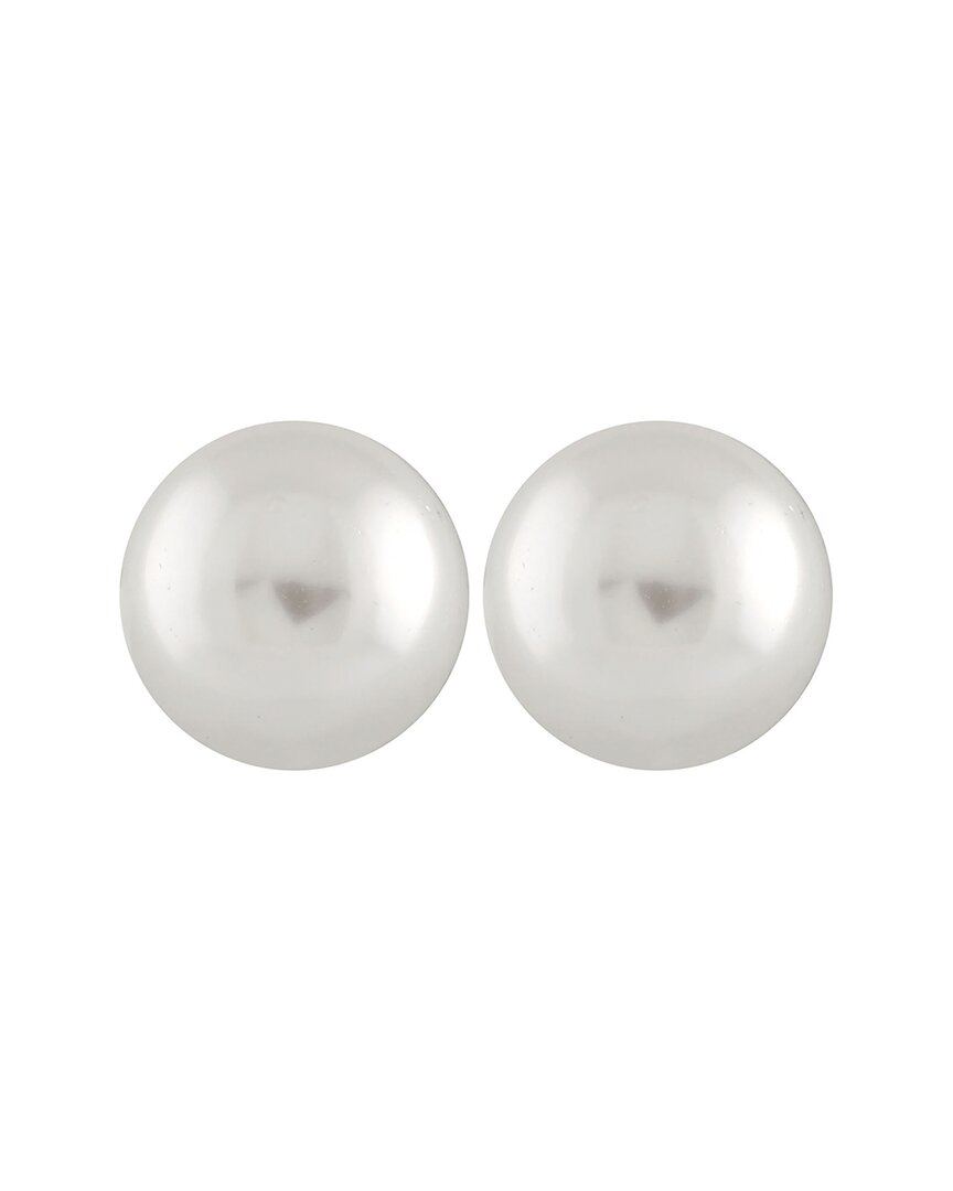Splendid Pearls Silver 10-11mm Pearl Earrings