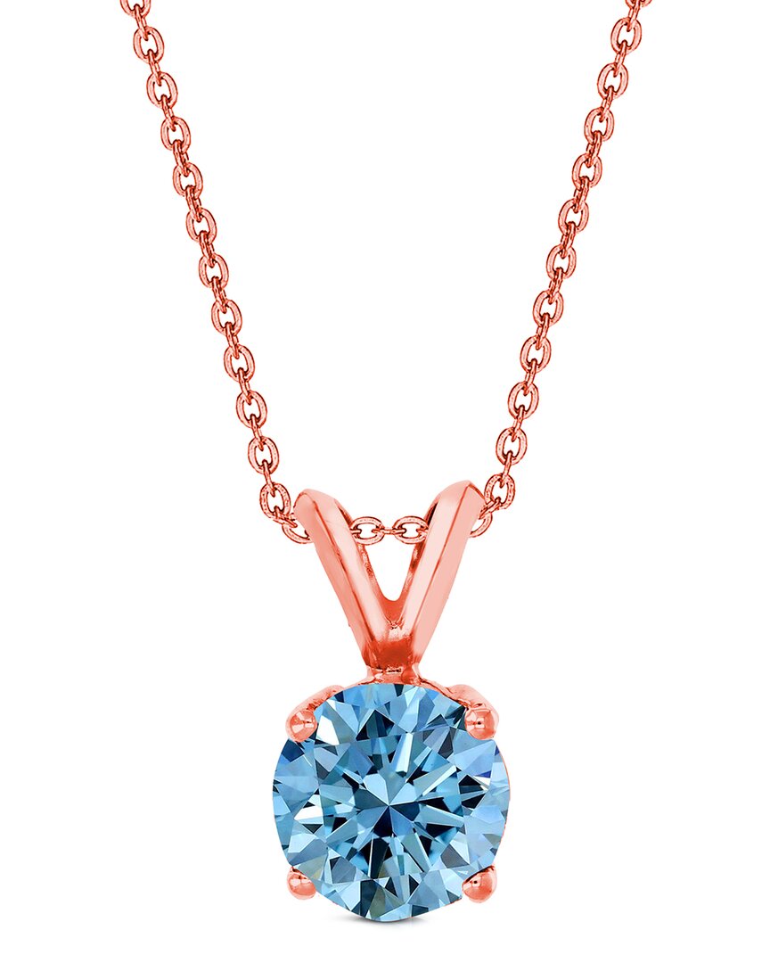 Amairah 14k Rose Gold 2.00 Ct. Tw. Lab-grown Diamond Solitaire Pendant Necklace