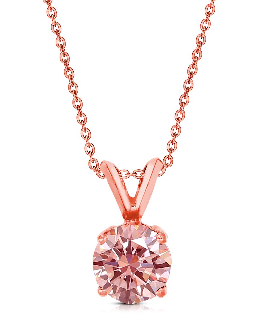 Amairah 14k Rose Gold 2.00 Ct. Tw. Lab-grown Diamond Solitaire Pendant Necklace